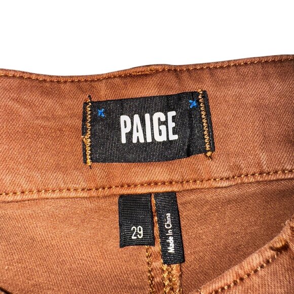 NWT PAIGE Brooklyn 31" Vintage Mocha Bisque Wide Leg Pants Sz 29 - Picture 3 of 12